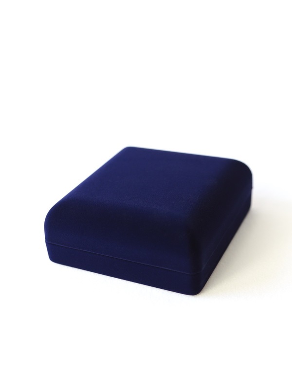 Футляр (120х131х50 мм) под набор монет евро,  тёмно-синий