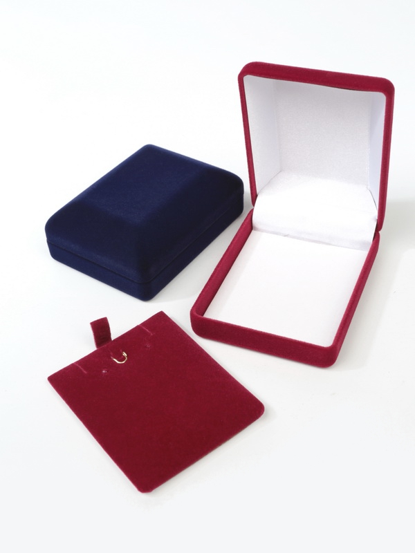 Футляр (61х79х32 мм) под серьги, подвеску, светло-бордовый