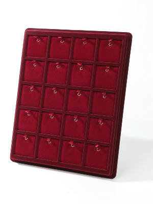 Планшет S (243х304х21 мм) на 20 ячеек (48х48х8 мм) (с флокированными вставками)