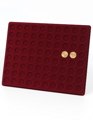 Планшет S (234х296х12 мм) для монет d-22 мм (80 ячеек)