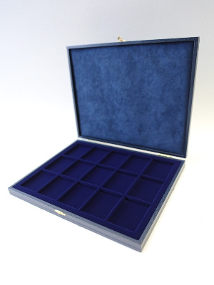 Футляр кожзам Sapfir S (298х237х33 мм) на 15 ячеек (49х63х7 мм)