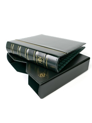 Альбом OPTIMA-Classic (без листов) + шубер (защитная кассета). Тёмно-зелёный. Leuchtturm, 330141