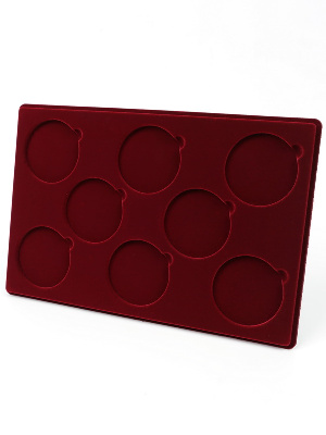 Планшет L (222х333х13 мм) для монет, медалей d-70 мм (8 ячеек)