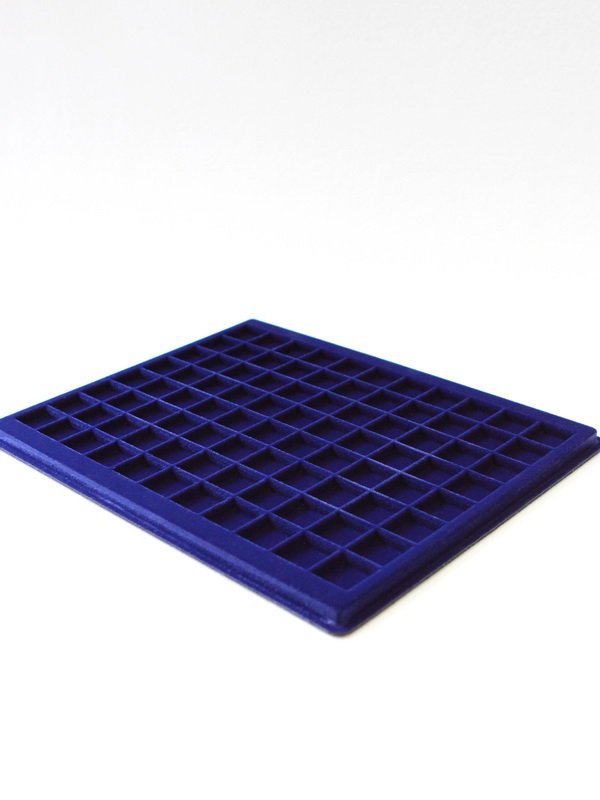  Планшет S (234х296х12 мм) на 88 ячеек (22х22х6 мм), тёмно-синий