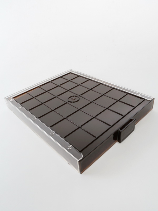  Кассета XL на 12 ячеек (62х62х10 мм) (под знаки с винтом), светло-бордовый