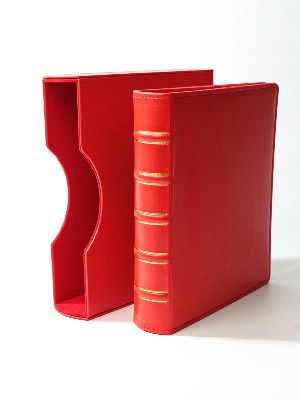 Альбом J2.0 OPTIMA-Classic (без листов) + шубер (защитная кассета). Красный. PCCB MINGT, 810432