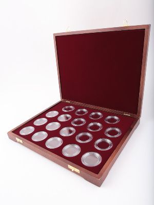 Футляр деревянный Vintage S (305х247х40 мм) для монет СССР «Новоделы»