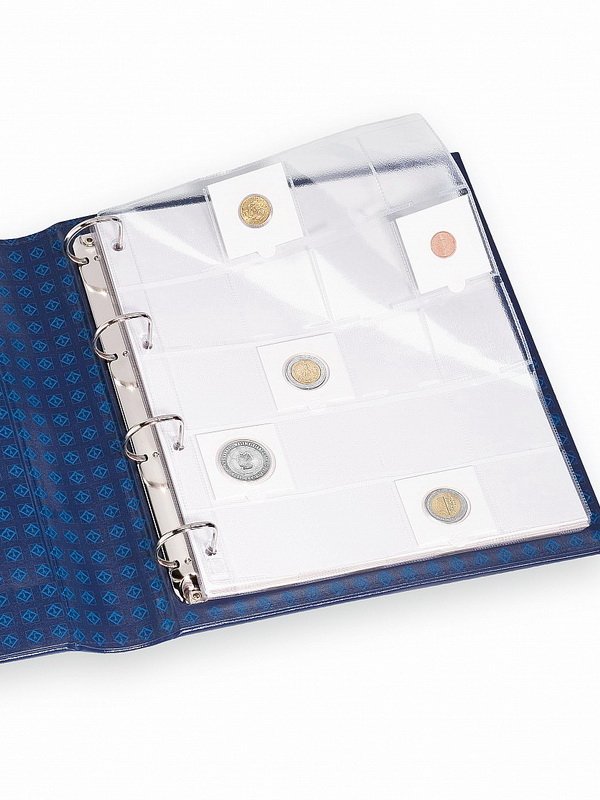 Лист-обложка для монет GRANDE M20K (240х296 мм) из прозрачного пластика на 20 ячеек (50х50 мм). Leuchtturm, 324851/1