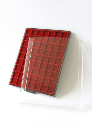  Кассета МВ на 63 ячейки (26х26х4 мм), светло-бордовый
