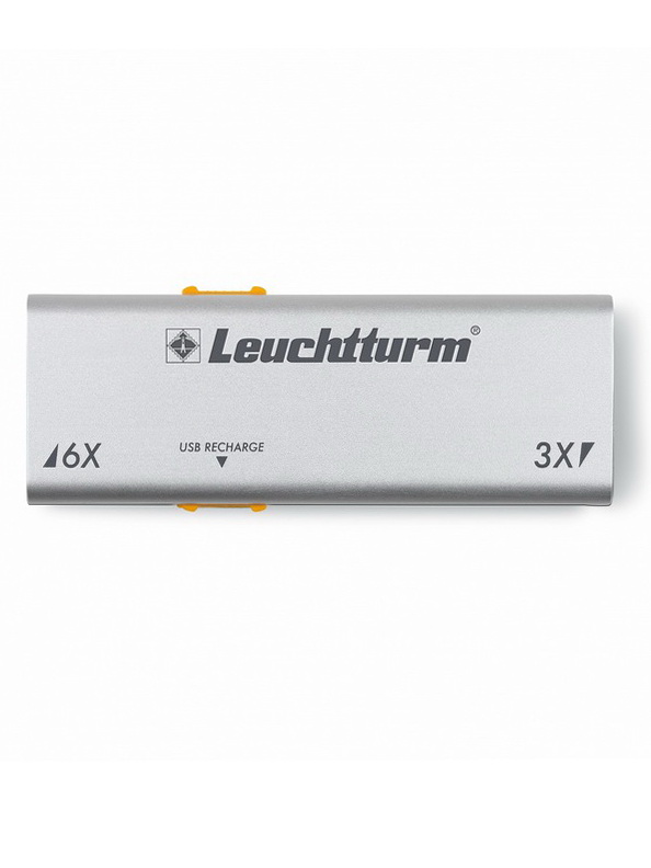 Выдвижная лупа DUPLEX со светодиодной подсветкой, 3/6-кратная. Leuchtturm, 360730