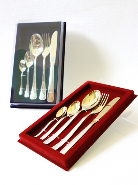  Сувенирная упаковка под набор из 5-ти столовых предметов (145х255х32 мм), тёмно-бордовый