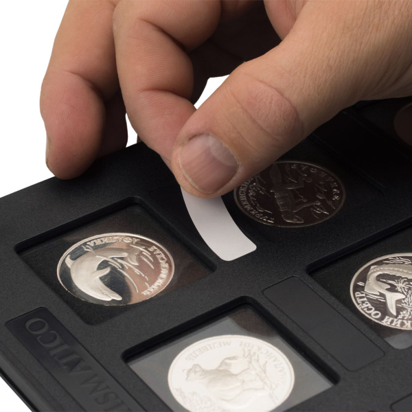 Albo Case для хранения монет в квадратных капсулах (48 капсул). Бордовый. Альбо Нумисматико, AC-17-04-02-01