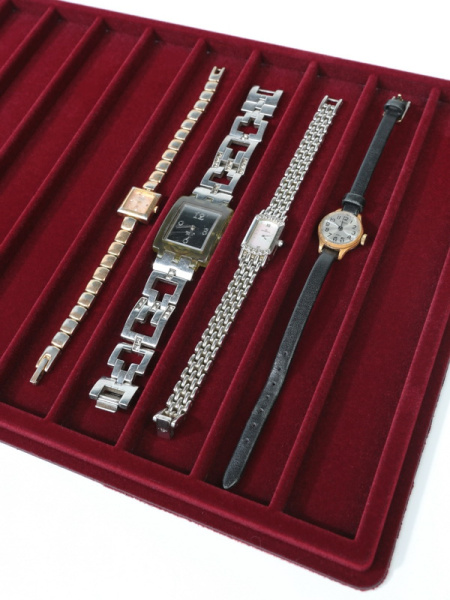  Планшет L (222х333х13 мм) на 11 ячеек (198х25х8 мм), тёмно-бордовый