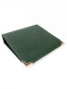 Альбом формата ОПТИМА (Россия) из искусственной кожи с уголками, без листов. Зелёный