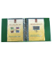 Альбом для конвертов первого дня. С листами на 1 ячейку. Зелёный. Prinz, 5030/1