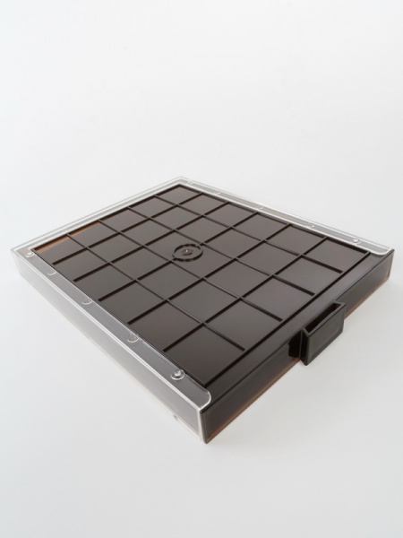  Кассета XL на 32 ячейки (50х30х6 мм). Ромбы, светло-бордовый