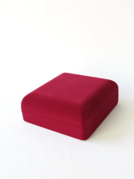 Футляр (120х131х50 мм) под набор монет евро,  светло-бордовый