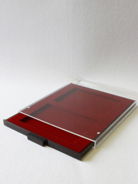  Кассета МВ для пластиковых буклетов с монетами, светло-бордовый