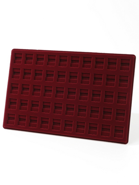  Планшет L (222х333х13 мм) под набор значков гербов городов (на булавке), тёмно-бордовый