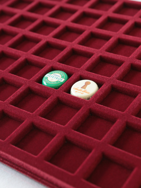  Планшет G (291х393х16 мм) на 70 ячеек (29х29х8 мм), тёмно-бордовый