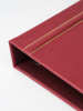 Альбом формата ОПТИМА (Россия) из искусственной кожи, без листов. Бордовый