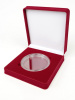  Футляр (186х192х50 мм) на 1 монету в капсуле (диаметр 120 мм), светло-бордовый