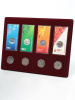 Планшет S (234х296х12 мм) для 4 обычных монет 25 рублей в капсулах Leuchtturm и 4 цветных монет 25 рублей в блистере