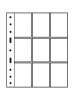 Лист-обложка GRANDE 3/3C (242х312 мм) из прозрачного пластика на 9 ячеек (68х98 мм). Leuchtturm, 323456/1