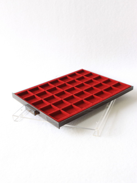  Кассета МВ на 35 ячеек (36,5х36,5х8 мм), светло-бордовый