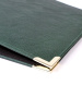 Альбом формата ОПТИМА (Россия) из искусственной кожи с уголками, без листов. Зелёный