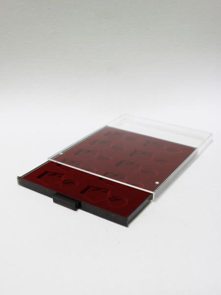  Кассета МВ на 10 медалей РФ d-32 мм с пятиугольной колодкой, светло-бордовый