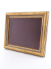 Стенд выпуклый цвета состаренного золота под 1 ячейку (209х270х18 мм) с поролоновой вставкой. Открывающийся, тёмно-бордовый