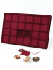  Планшет L (229х341х21 мм) на 24 ячейки (47х47х16 мм) (с поролоновой вставкой), тёмно-бордовый