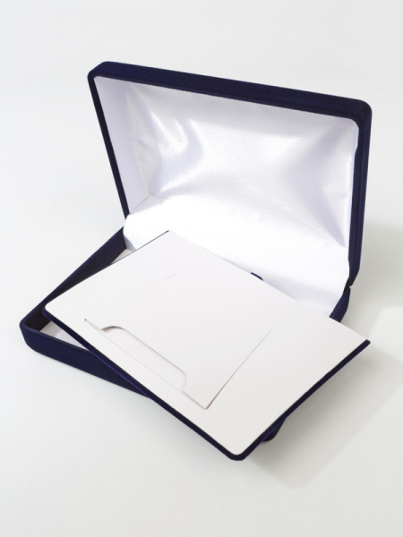 Футляр (142х102х42 мм) под колье. тёмно-синий