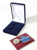 Футляр (90х124х32 мм) под медаль РФ d-32 мм с пятиугольной колодкой и удостоверение (75х105х7 мм)