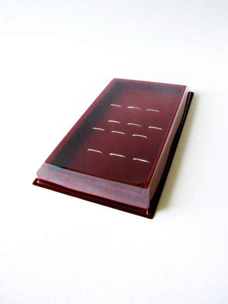  Сувенирная упаковка под набор из 6-ти столовых предметов (145х255х32 мм), тёмно-бордовый