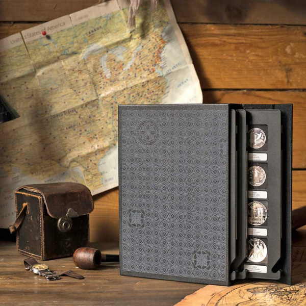 Albo Case для хранения монет в квадратных капсулах (48 капсул). Лимитированная серия. Альбо Нумисматико, AC-16-04-01-01