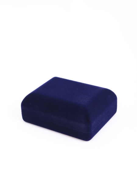 Футляр (79х61х32 мм) для запонок, тёмно-синий