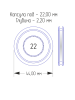 Капсулы для монет 22 мм (круг) (в упаковке 10 шт)