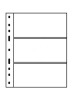 Листы-обложки OPTIMA 3C (202х252 мм) из прозрачного пластика на 3 ячейки (180х77 мм). Упаковка из 10 листов. Leuchtturm, 317839
