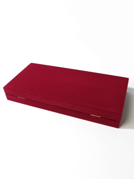 Футляр (260х121х38 мм) для 3 монет в капсулах (диаметр 74 мм), светло-бордовый