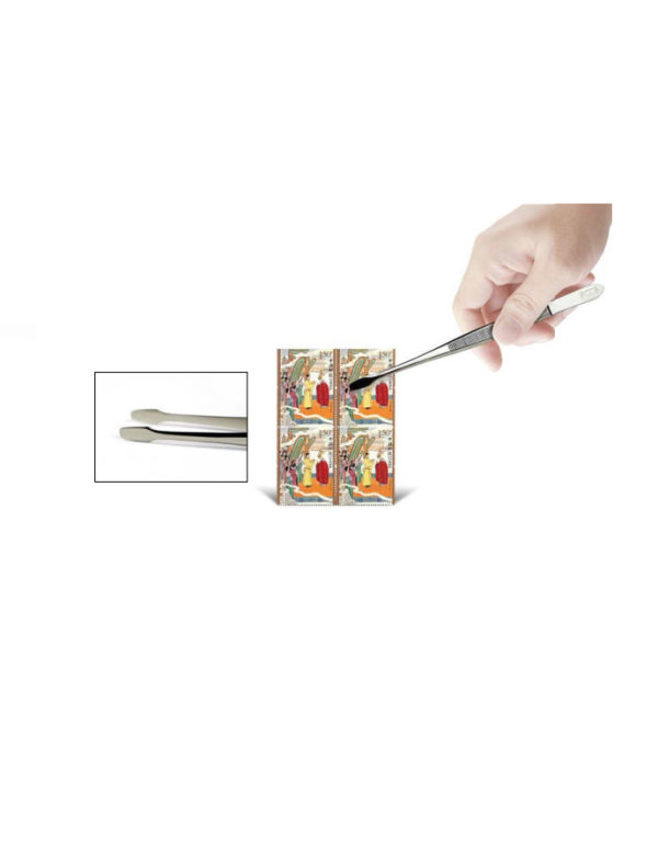 Пинцет для марок с прямой широкой лопаткой, 152 мм. PCCB MINGT, 820000