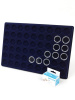  Планшет L (222х333х13 мм) для 54 монет в капсулах CAPS 23 Leuchtturm. Диаметр ячейки 29 мм, тёмно-синий