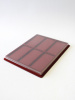 Планшет S (243х304х21 мм) на 6 ячеек (63х128х18 мм) (с поролоновой вставкой), тёмно-бордовый