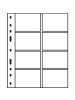 Листы-обложки OPTIMA 4VC (202х252 мм) из прозрачного пластика на 8 ячеек (88х55 мм). Упаковка из 10 листов. Leuchtturm, 328118