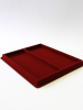 Планшет S (243х304х21 мм) на 2 ячейки (99х267х16 мм), тёмно-бордовый