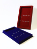  Сувенирная упаковка под набор из 4-х столовых предметов (145х255х32 мм), тёмно-бордовый