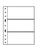 Листы-обложки GRANDE 3C (242х312 мм) из прозрачного пластика на 3 ячейки (216х98 мм). Упаковка из 5 листов. Leuchtturm, 308439