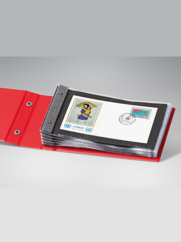 Альбом FDC для больших конвертов первого дня. Зелёный. Prinz, 5000