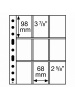 Листы-обложки GRANDE SH312-3/3C (242х312 мм) из тонкого прозрачного пластика на 9 ячеек (68х98 мм). Упаковка из 50 листов. Leuchtturm, 358077